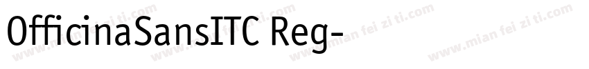 OfficinaSansITC Reg字体转换